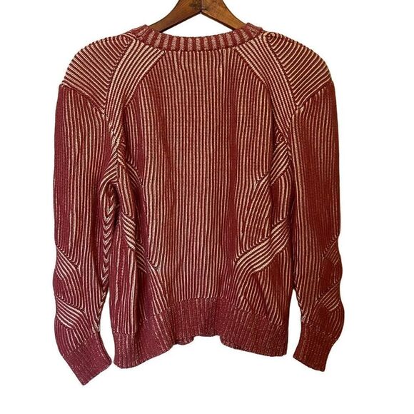 Nicole Miller 100% Cotton Plaited Ribbed Cardigan - Picture 10 of 10